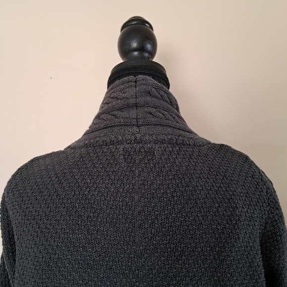 Croft & Barrow Sweater Grey Open Cardigan Women's Medium - Picture 6 of 10
